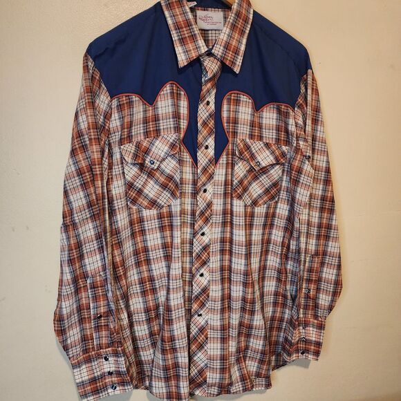 Vintage Kenny Rogers Western Pearl Snap Shirt Mens 17-35 XL USA Rodeo Country - Picture 5 of 12
